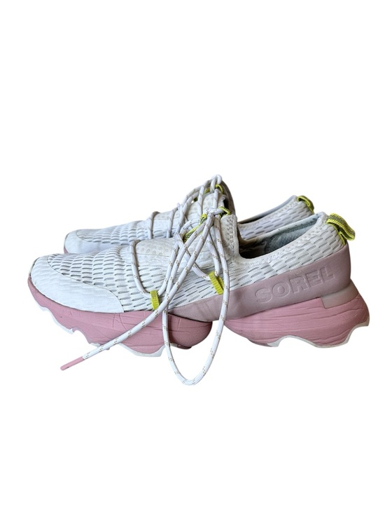 Sorel Shoes - Sorel Women’s Kinetic Impact Rose Pink and White Shoes size 6.5